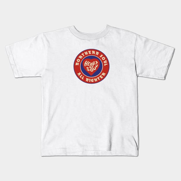 Northern Soul All nighter Kids T-Shirt by RussellTateDotCom